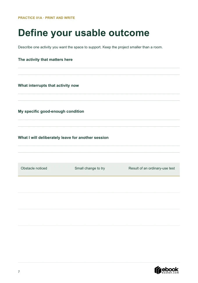 Sample page 7 from The Decluttering Decision Guide