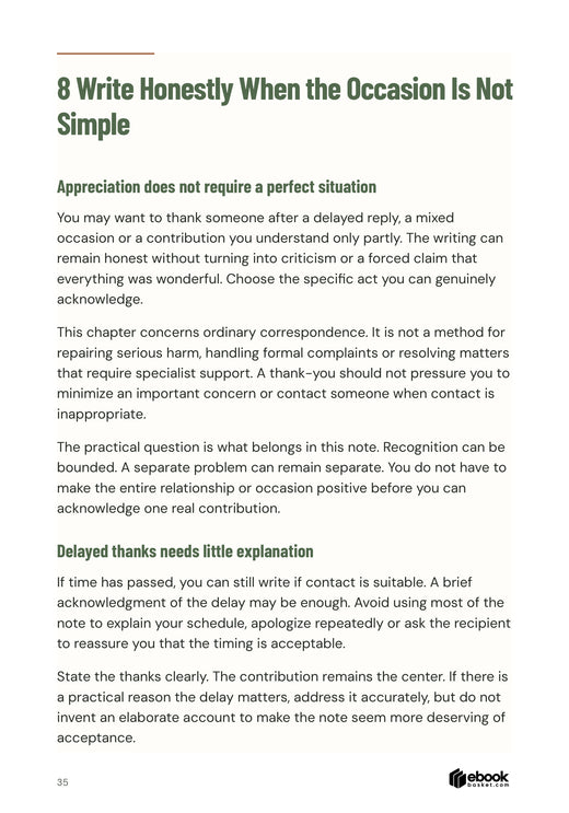 Put Your Thanks Into Words: Writing honest appreciation when an occasion is complicated