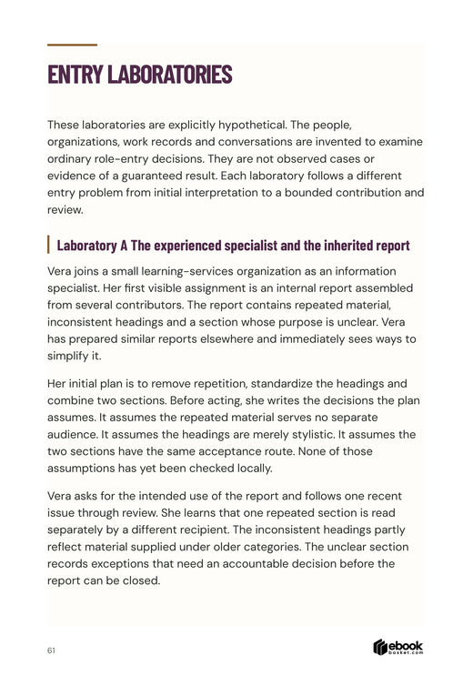 Your First Useful Weeks: Examining an inherited report before changing its structure