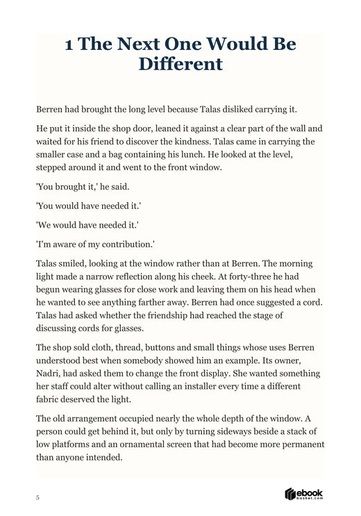 Opening page of Of Work and Friendship introducing Berren and Talas