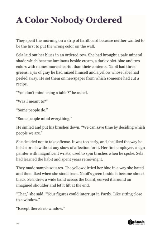 Under a Borrowed Sky: actual interior sample page 10