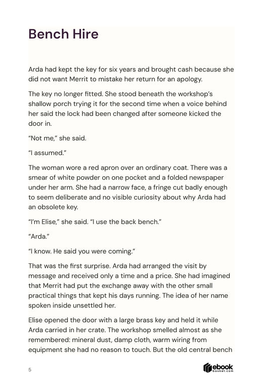 The Glass Workshop: actual interior sample page 5