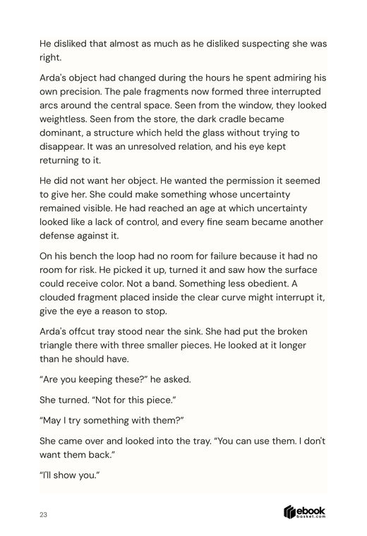 The Glass Workshop: actual interior sample page 23