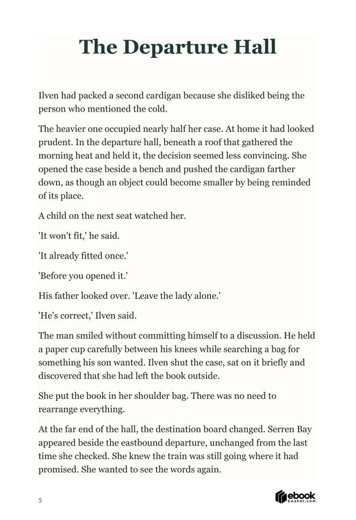 Traveling Alone Together: actual interior sample page 5