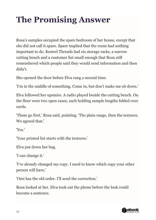 Opening of The Promising Answer