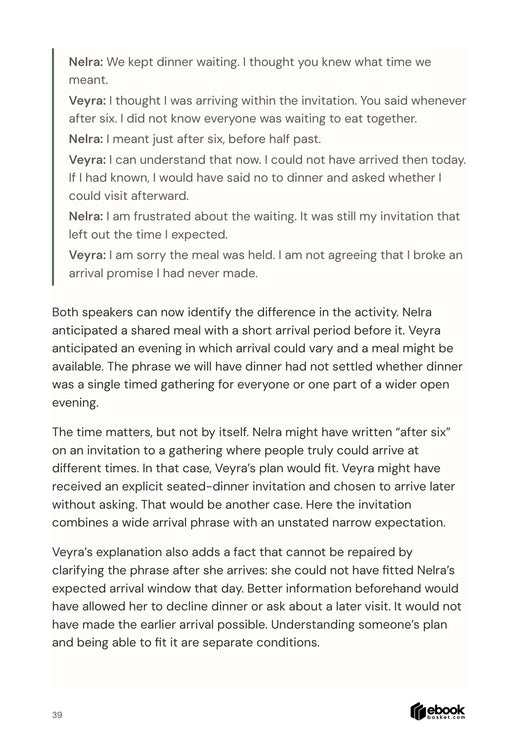 Cross Cultural Understanding: The actual dinner invitation is examined without a national etiquette rule.