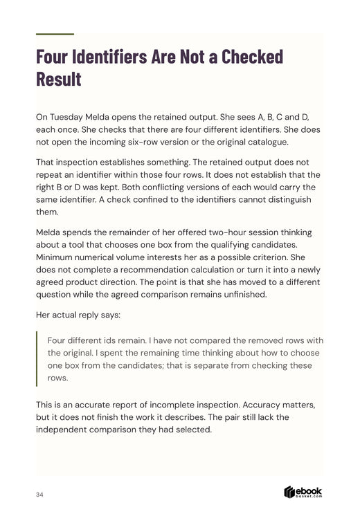 A constructed inspection reply distinguishes four unique identifiers from a source-based check.