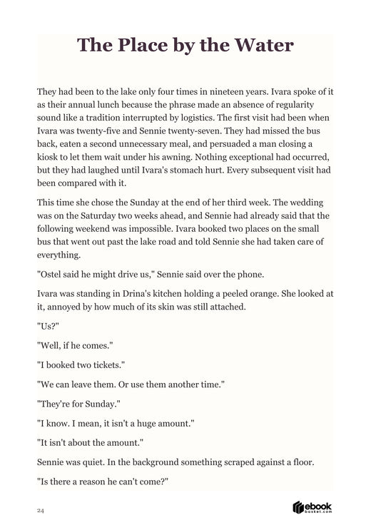Actual page beginning The Place by the Water