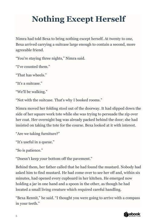 Opening scene of Nimra and Bexa preparing for their trip