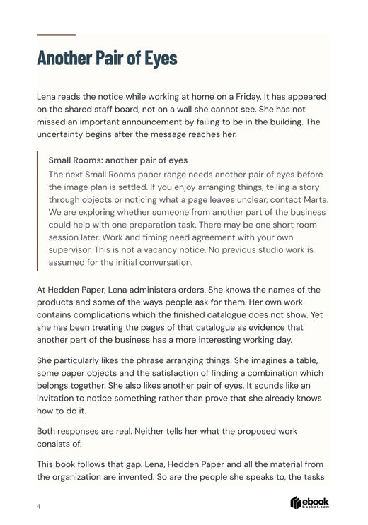 An original internal notice introduces unfamiliar image-planning work