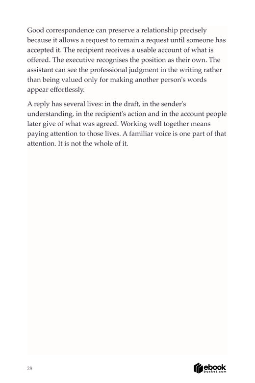 Superpowered Partnership page 28 explains why an accurate offer matters beyond a familiar writing voice.