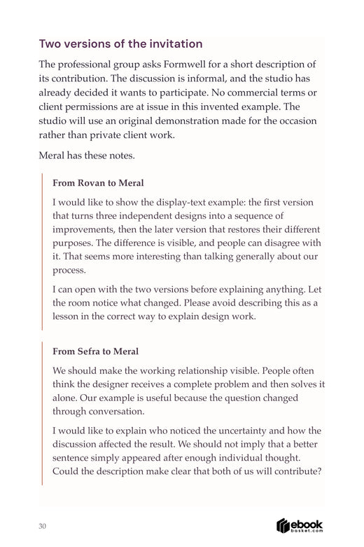 Superpowered Partnership page 30 presents two executives’ different intentions for one professional discussion.