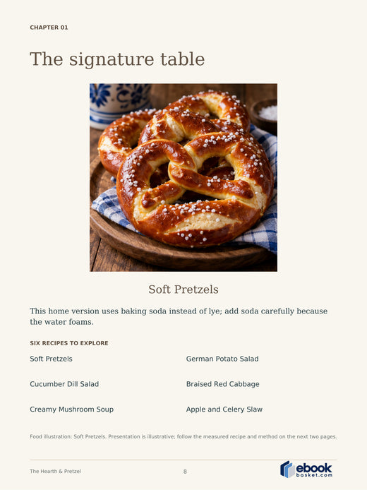 The Hearth & Pretzel: A Taste of Germany — actual PDF page 8: The Hearth & Pretzel CHAPTER 01