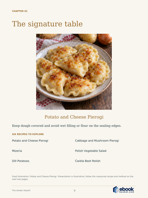 The Amber Hearth: A Taste of Poland — actual PDF page 8: The Amber Hearth CHAPTER 01