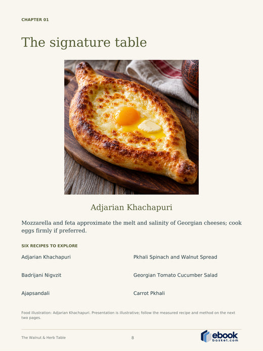 The Walnut & Herb Table: A Taste of Georgia — actual PDF page 8: The Walnut & Herb Table CHAPTER 01