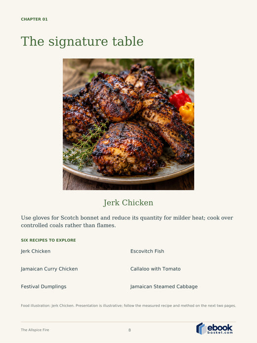The Allspice Fire: A Taste of Jamaica — actual PDF page 8: The Allspice Fire CHAPTER 01
